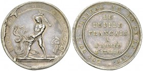 France, AR Medal 1796, Battle of Millesimo 

 France, Ière République. Directoire (1795-1799). AR Medal 1796 (43 mm, 30.02 g). Battle of Millesimo/C...