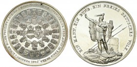 Deutschland, AR Medaille 1840, Deutscher Bund 

 Deutschland , Frankfurt. AR Medaille 1840 (41 mm, 23.13 g), auf den Deutschen Bund. Von Neuss.
Av....