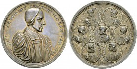 William Sancroft, AR Medal 1688 

Great Britain. William Sancroft . Archbishop of Canterbury (1677-1690). AR Medal (51 mm, 53.72 g). Archbishop Sanc...