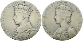 Great Britain AR Coronation Medal 1937 

 Great Britain . AR coronation Medal 1937 (57 mm, 78.89 g), commemorating the coronation of George VI (1937...