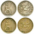 Ionian Islands, Lot of 2 AE Lepta 1834 and 1849 

 Greece, Ionian Islands. Under British government. Lot of 2 (two) AE Lepta 1834 and 1849.
KM 34....