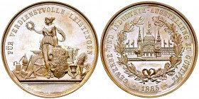 Görlitz, AE Prämienmedaille 1885 

 Polen, Görlitz . AE Prämienmedaille 1885 (51 mm, 49.51 g), für verdienstvolle Leistungen bei der Gewerbe- und In...
