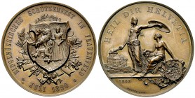 Frauenfeld, AE Medaille 1890, Eidg. Schützenfest 

Schweiz, Frauenfeld . AE Medaille 1890 (45 mm, 51.44 g), auf das Eidg. Schützenfest.
Richter 125...
