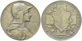 Luzern, AR Medaille 1901, Eidg. Schützenfest 

Schweiz, Luzern . AR Medaille 1901 (45 mm, 35.30 g), auf das Eidgenössische Schützenfest.
Richter 87...