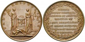 Genf, AE Medaille 1738 

 Schweiz, Genf . AE Medaille 1738 (54-55 mm, 75.21 g), auf die Beilegung der Unruhen von 1735-1738. Von Jean Dassier. 
Leu...