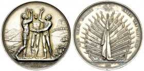 Langenthal, AR Medaille 1822 

Schweiz. Bern, Langenthal . AR Medaille 1822 (46 mm, 44.13 g), auf das Eidgenössische Offiziersfest in Langenthal. Vo...