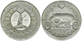 Luzern, AL Medaille 1892, Tuilleriensturm 

 Schweiz, Luzern . AL Medaille 1892 (60 mm, 26.95 g), auf den 100. Gedenktag zum Heldentod der Schweizer...