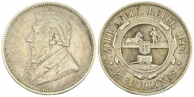 South Africa AR 2 Shillings 1894 

 South Africa. AR 2 Shillings 1894 (11.25 g).
KM 8.2.

Very fine.