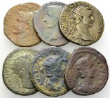 Lot of six roman middle bornzes 

Lot of six (6) roman middle bronzes: Augustus, Tiberius, Domitianus, Hadrianus and Julia Mamaea (2). 

The Mamae...