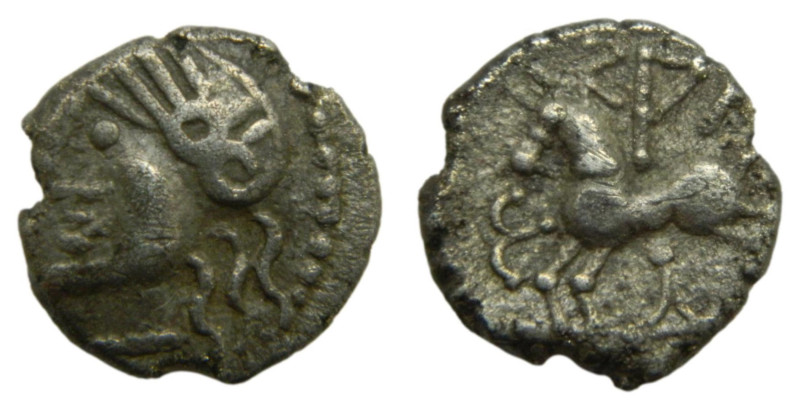 Lingones (Gallia Belgica). Langres. Siglo I aC. Denario/Quinario Tipo Kaletedoy....