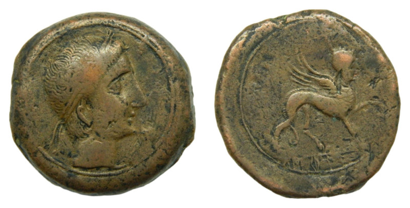 Castulo (Cazlona). Siglo II aC. As. 23,0 gr. AE. Símbolo mano en anverso.
n.a.