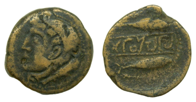 Sexi (Almuñecar, Granada). Siglo II aC. As. 11,7 gr. AE. Escasa.
BC+