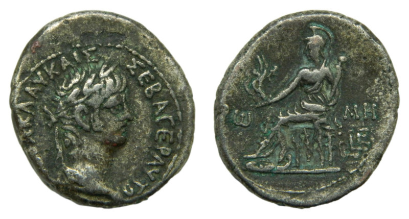 NERÓN, emperador. 54-68 dC. Tetradracma. Alejandría (Egipto). 13,2 gr. BI. Año 5...