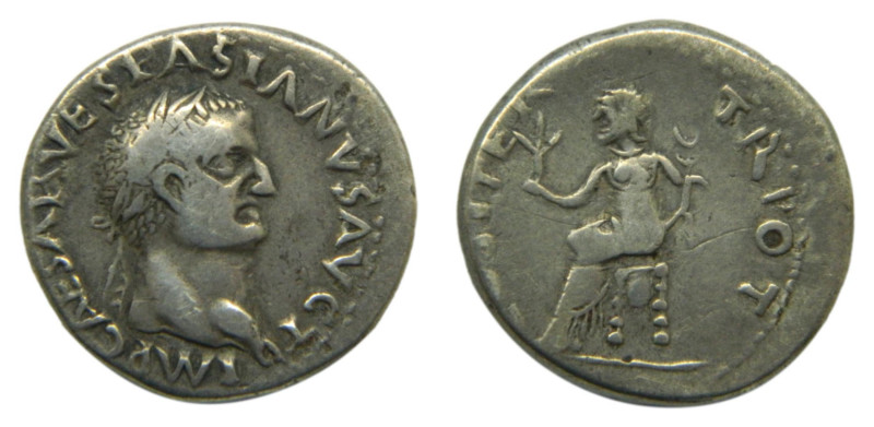 VESPASIANO, emperador. 69-79 dC. Denario. Ceca indeterminada, quizás una imitaci...