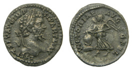 SEPTIMIO SEVERO. Denario. Acuñada el 198-200 d.C. Anv: L. SEPT. SEV. AVG. IMP. XI PART.MAX. Busto laureado a derecha. Rev: VICTORIAE AVGG. FEL. Victor...