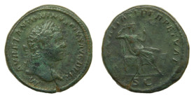 CARACALLA, Sestercio. 210-213 dC. Roma. (AE. 25,13 g / 32 mm). (RIC 512d). Muy bien. Campos rebajados. Ejemplar muy escaso.
MBC