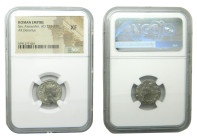 ALEJANDRO SEVERO, emperador. 222-235 dC. AR. Denario. Roman empire. NGC
XF