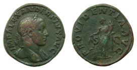 ALEJANDRO SEVERO. Sestercio. 232 dC. (Spink 8014) (Co. 503) (RIC. 642). Busto laureado. Rev: PROVIDENTIA AVG. S. C. 22,75 gr.
MBC+