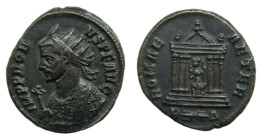AURELIANO, emperador. 270-275 dC. Antoniniano. Roma. 3,1 gr. BI. Anv: IMP AVRELIANVS AVG. Rev: ORIENS AVG. El sol en pie, entre dos cautivos.
EBC