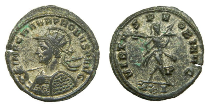 PROBO (278/280 dC.). Antoniniano. (Spink 12071 var) (Co. 896) (RIC. 816). Restos...