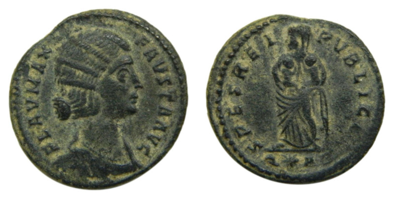 FAUSTA, esposa de Constantino I. 307-326 dC. Follis. Arles (Francia). RIC 279 (R...