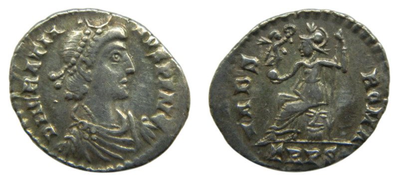GRACIANO, emperador. 367-383 dC. Silicua. Treveri (Trier, Alemania). RIC 46(b). ...