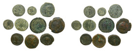 Griegas y romanas. Lote de 10 monedas a identificar.
BC/MBC