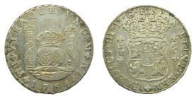 Carlos III (1759-1788). 8 Reales. 1764 JM. Lima. Columnario. 26,92 gr. AR. (AC1064)
MBC+
