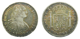 Carlos IV (1788-1808). 8 Reales. 1802 FT. México. (AC 974). 26,80 gr. AR.
MBC+