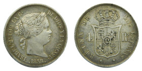 Isabel II. (1833 - 1868). 1858. 4 Reales de Vellón. Madrid. (AC 464). AR.
EBC/EBC-