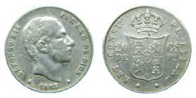 Alfonso XII. (1874-1885). 1885. 20 Centavos de Peso. Manila (Filipinas). AR. (AC 111). Limpiada.
MBC