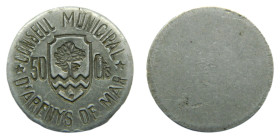 Guerra Civil (1936-1939). 50 Céntimos. Arenys de mar. (AC6).
BC