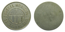 Guerra Civil (1936-1939). 1 Peseta. (AC.37). Segarra de Gaià.
MBC