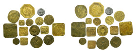Lote 16 pellofas. Monedas locales. A catalogar.
MBC