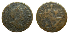 American Colonial. Irlanda / Ireland. Hibernia. Voce populi. 1760. Halfpenny (KM#TTN22). Nelson 2 Copper.
BC-