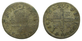 American colonial / France. Louis XIV. 1713 AA. 15 Deniers. Billon
BC