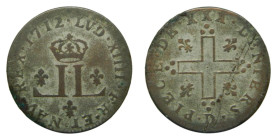 American colonial / France. Louis XIV. 1712 D. 30 Deniers. Billon
MBC