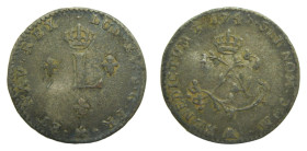 American colonial / France. Louis XV. 17465 AA. Double sol. (Sou Marqué) Billon.
MBC