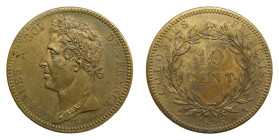 American colonial / French Colonies / Guyana. Charles X. 10 cents. 1825 A. (KM#11.1) 18,9 gr.
EBC+
