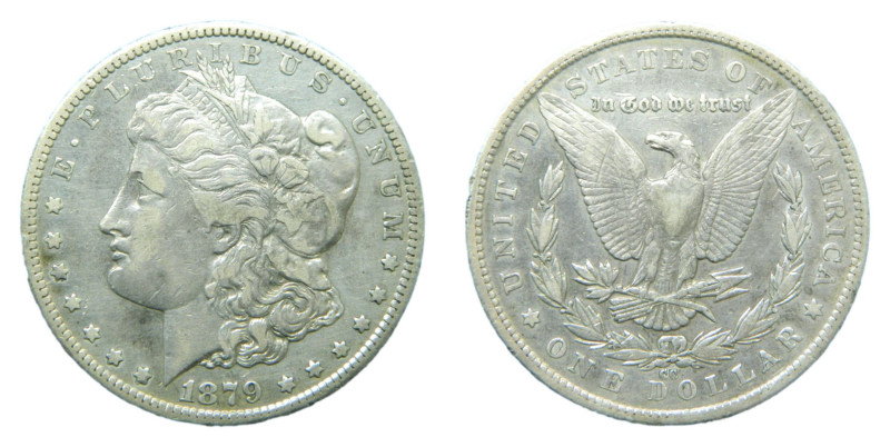 ESTADOS UNIDOS DE AMERICA / UNITED STATES. Morgan dólar. Morgan dollar. 1879 CC....