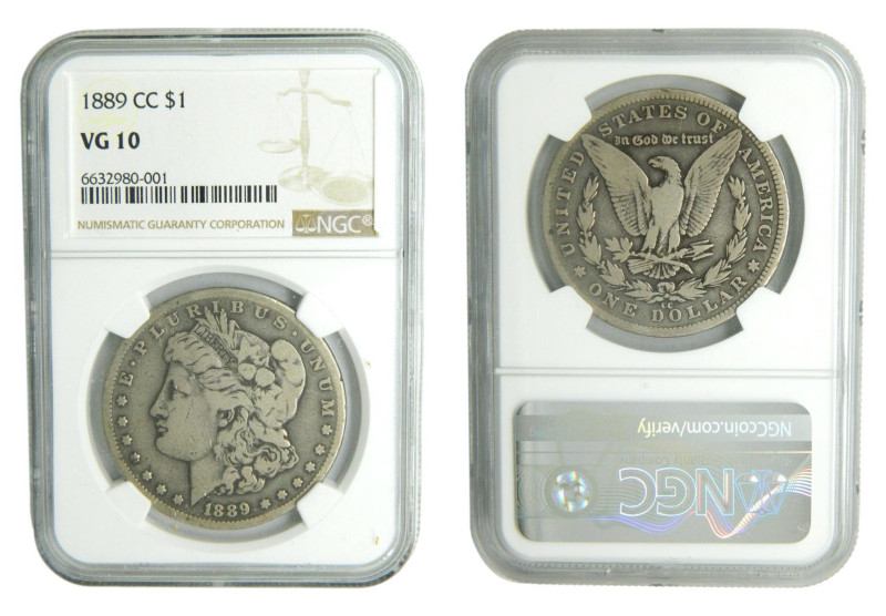 ESTADOS UNIDOS DE AMERICA / UNITED STATES. Morgan dólar. Morgan dollar. 1889 CC....