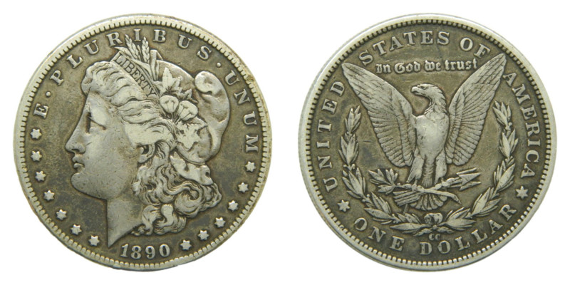 ESTADOS UNIDOS DE AMERICA / UNITED STATES. Morgan dólar. Morgan dollar. 1890 CC....