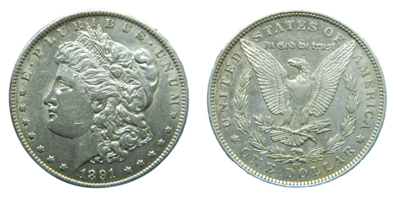 ESTADOS UNIDOS DE AMERICA / UNITED STATES. Morgan dólar. Morgan dollar. 1891 CC....