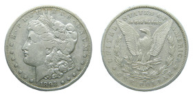 ESTADOS UNIDOS DE AMERICA / UNITED STATES. Morgan dólar. Morgan dollar. 1892 CC. (KM#110). Carson city. 26,42 gr. AR.
BC+