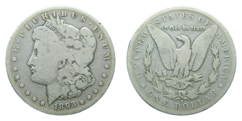 ESTADOS UNIDOS DE AMERICA / UNITED STATES. Morgan dólar. Morgan dollar. 1893 S. ...