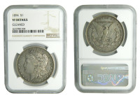 ESTADOS UNIDOS DE AMERICA / UNITED STATES. Morgan dólar. Morgan dollar. 1894 Philadelphia. (KM#110). NGC VF Details. Cleaned.
VF
