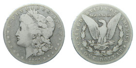 ESTADOS UNIDOS DE AMERICA / UNITED STATES. Morgan dólar. Morgan dollar. 1895 O. (KM#110). Orleans 26,03 gr. AR.
BC