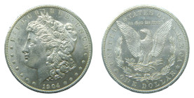 ESTADOS UNIDOS DE AMERICA / UNITED STATES. Peace dólar. Peace dollar. 1904 O. (KM#110). Orleans. 26,75 gr. AR.
SC