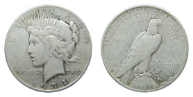 ESTADOS UNIDOS DE AMERICA / UNITED STATES. Peace dólar. Peace dollar. 1934 S. (KM#150). San Francisco. 26,54 gr. AR.
BC-