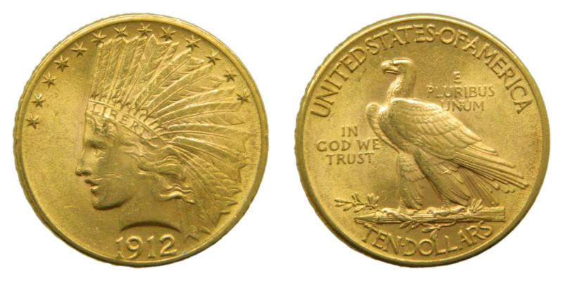 ESTADOS UNIDOS DE AMERICA / UNITED STATES. 1912. Ten dollars. (KM#130). 10 dólar...